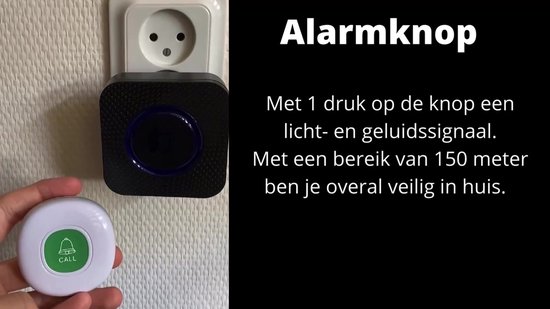 Tuya WiFi SOS Alarmsysteem met Ouderen Emergency Pager Deurbel Functie