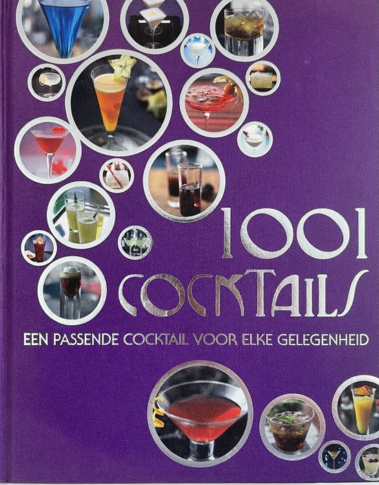 Cover van het boek '1001 cocktails' van A. Barker