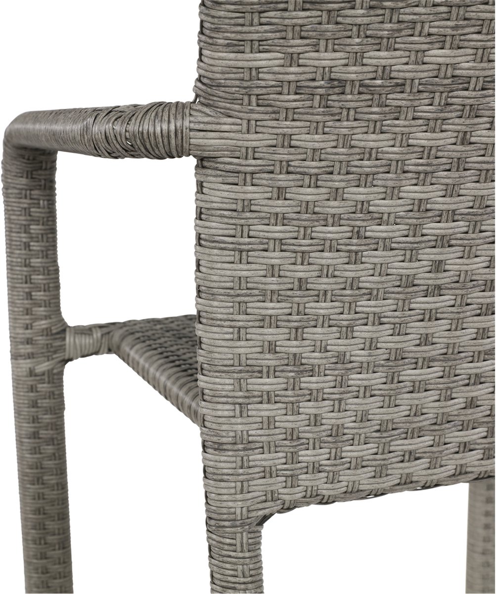 Lesli Living Sol stackable garden chair - grey