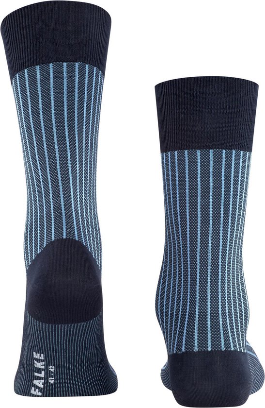 Falke Sokken - Oxford Stripes - Blauw - 43-44 | bol.com
