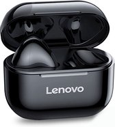 Lenovo Livepods LP40 Wireless Bluetooth 5.0 Earbuds - Volledig Draadloos In-Ear Oortjes - Waterproof IPX-5 - Siliconen Oordopjes - Universeel Apple/Samsung/Android/iPhone - Zwart