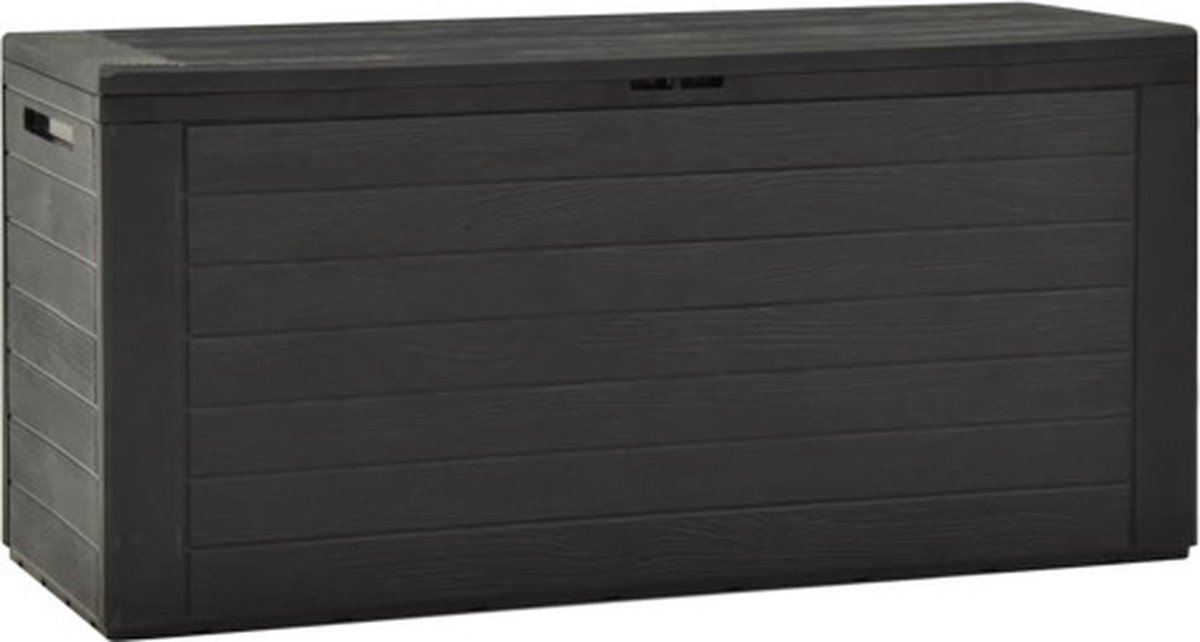 vidaXL - Tuinbox - 116x44x55 - cm - antraciet