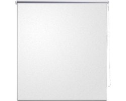 vidaXL - Rolgordijn - verduisterend - 84,4 - x - 230 - cm - stofbreedte - 80 - cm - wit