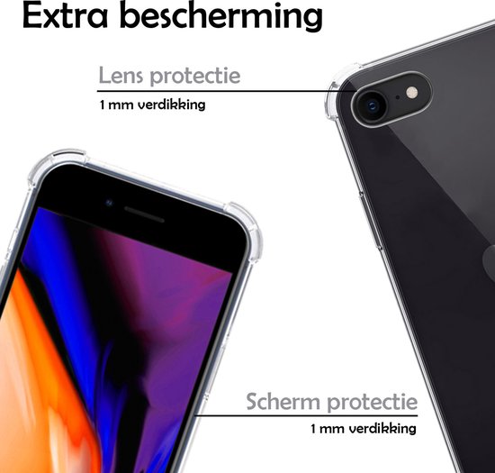 Coque iPhone SE 2022 Transparente Avec Cordon Antichoc - Coque iPhone SE 2022 Avec Cordon - Coque iPhone SE 2022 Transparente