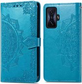 iMoshion Hoesje Geschikt voor Xiaomi Poco F4 GT 5G Hoesje Met Pasjeshouder - iMoshion Mandala Bookcase - Turquoise