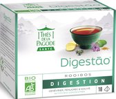 Thes de la Pagode - Rooibos / Kruidenthee Digestao - Bevordert de spijsvertering - Biologisch (18 theezakjes)