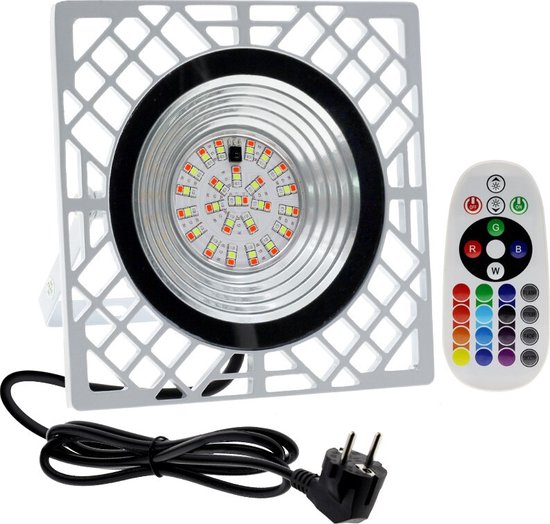 ChangM RGB Projecteur LED Exterieur 30W contrôlé par smartphone Bluetooth, Intelligente RGB Spot