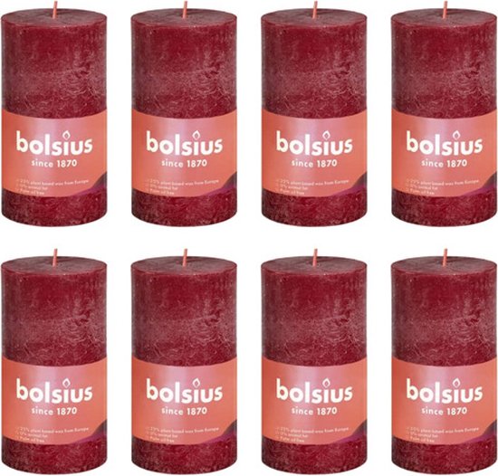 Duni Stompkaarsen 100x50mm ca 20 u rood