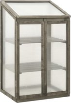 vidaXL - Broeikas - 60x45x100 - cm - vurenhout