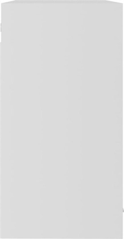 vidaXL Armoire suspendue Blanc 80x31x60 cm Aggloméré - Armoire suspendue - Armoires suspendues - Armoire suspendue - Armoires suspendues