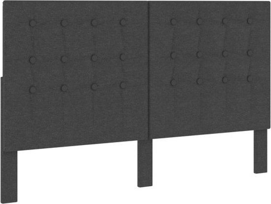 vidaXL-Hoofdbord-180x200-cm-getuft-stof-donkergrijs