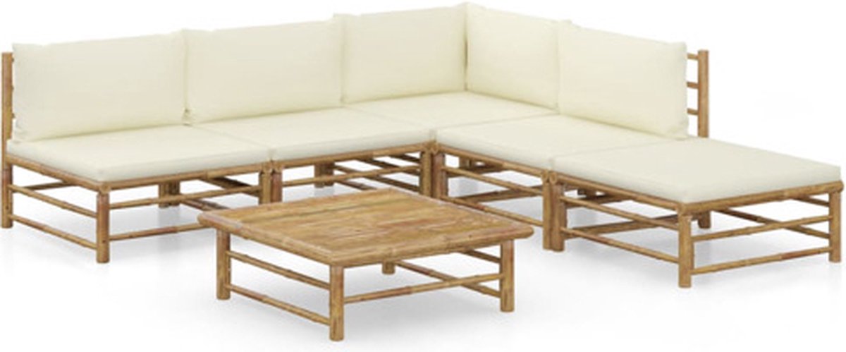 Vidaxl Tuinset Wit Loungeset