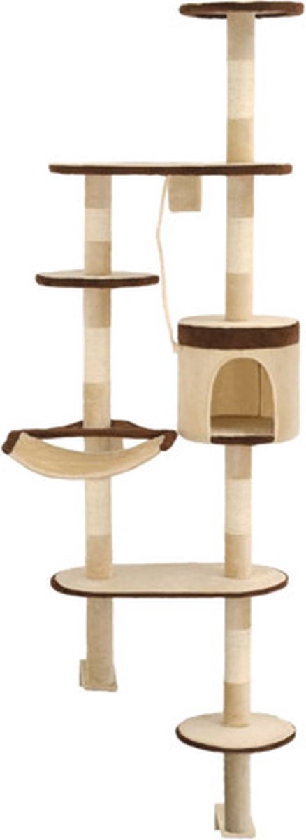 Vidaxl Wandkrabpaal Multikleur Krabpaal Voor Aan De Wand