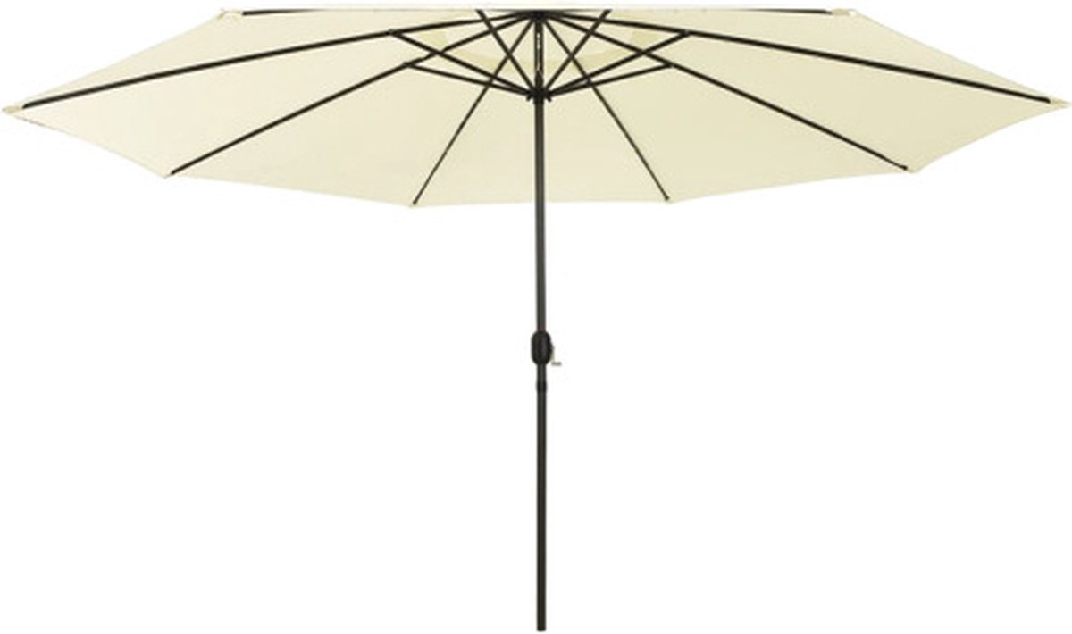 vidaXL - Parasol - met - LED-verlichting - 400 - cm - zandkleurig
