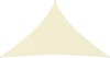 vidaXL - Zonnescherm - driehoekig - 4x4x5,8 - m - oxford - stof - crèmekleurig
