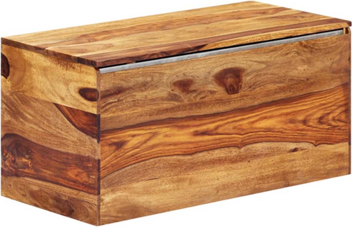 vidaXL Opbergkist 80x40x40 cm massief sheeshamhout
