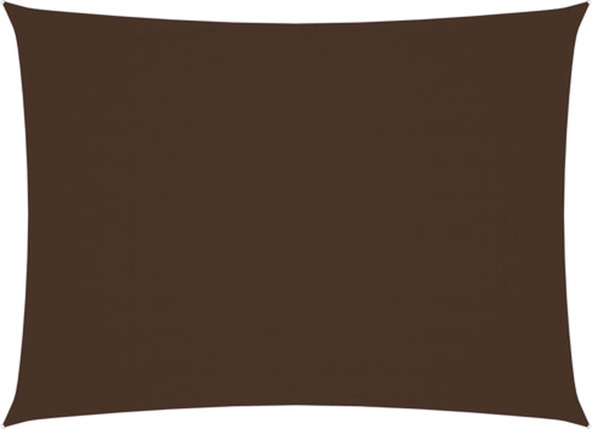 vidaXL Zonnescherm rechthoekig 2.5x3.5 m oxford stof bruin
