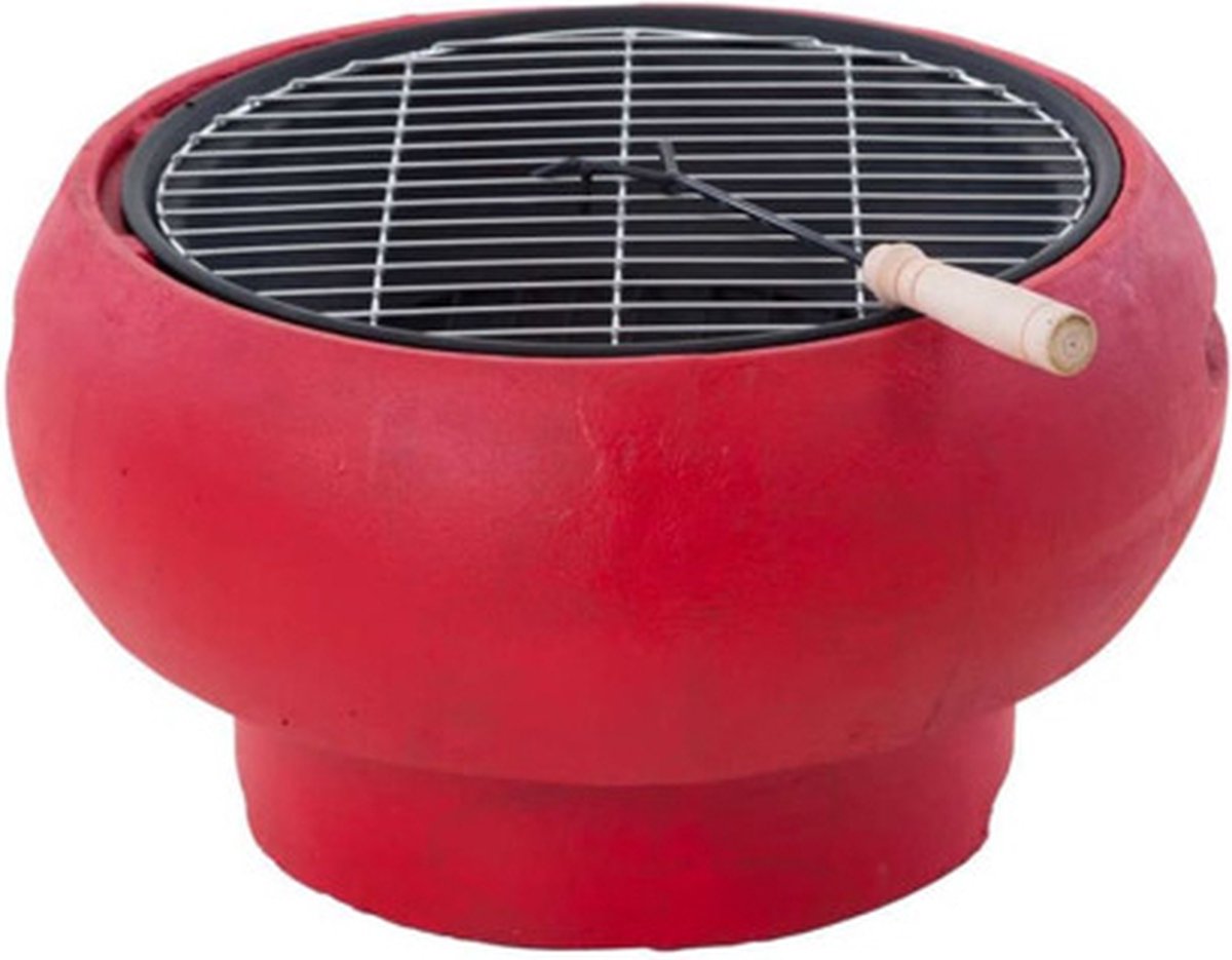 BBGRILL Draagbare barbecue rood BBQ TUB-R