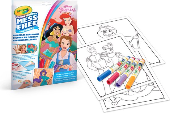 Crayola - Color Wonder - Hobbypakket - Disney Princess - Kleurboek Voor Kinderen