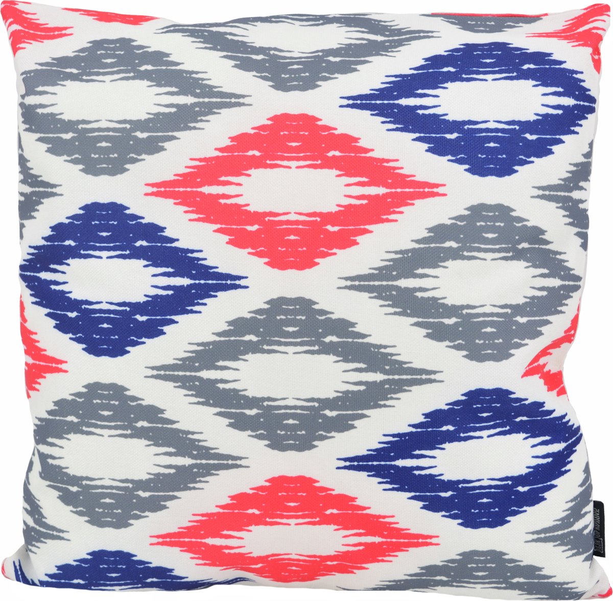 Gek op Kussens! Diamond Roze/Blauw Kussenhoes | Outdoor / Buiten | Katoen / Polyester | 45 x 45 cm