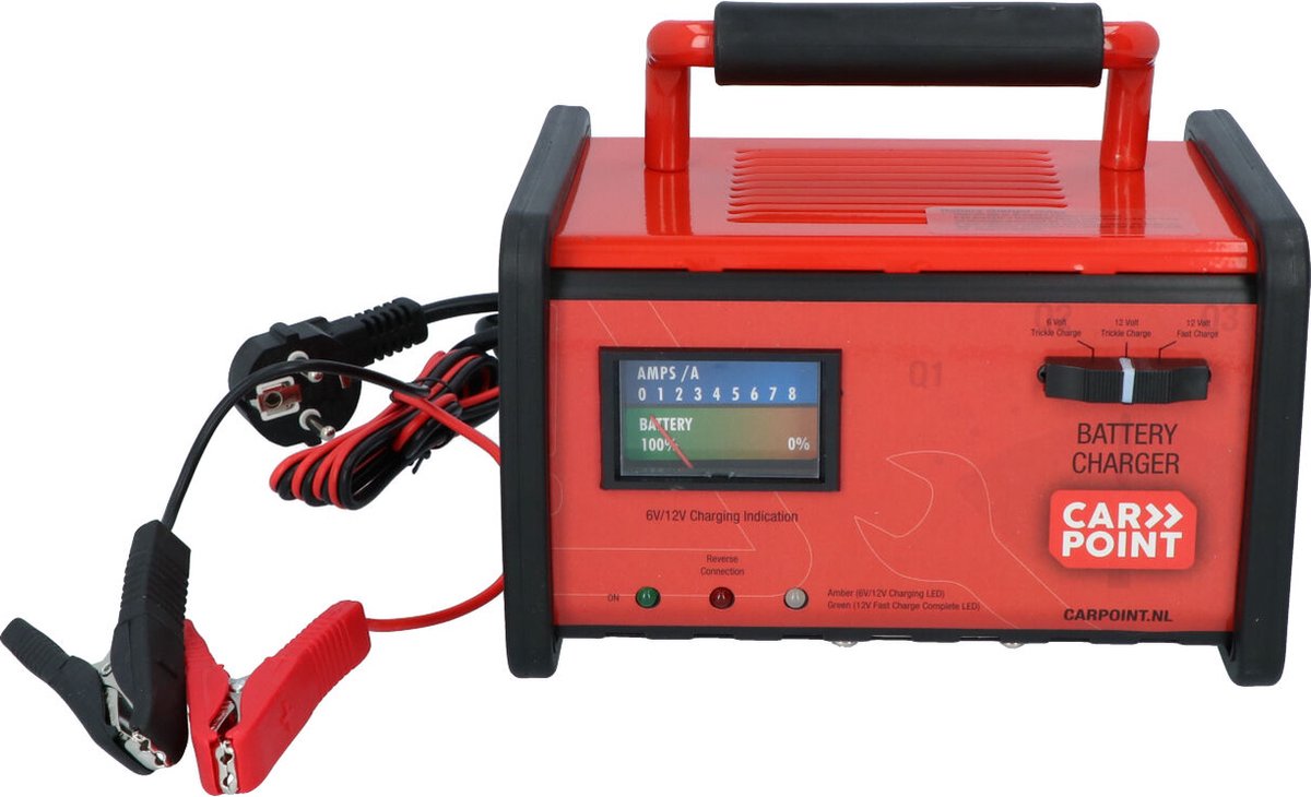Chargeur de batterie Carpoint Auto 6/12 Volt - Pour charger les batteries  au plomb et... | bol.com