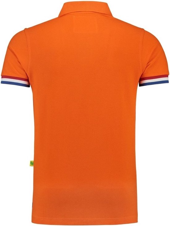 Polo orange Hollande pour homme - Supporter / fan des Pays-Bas Vêtements du jour du roi - Championnat d'Europe / Coupe du monde de football - Jeux Olympiques - Vêtements d'habillage de Formule 1 L