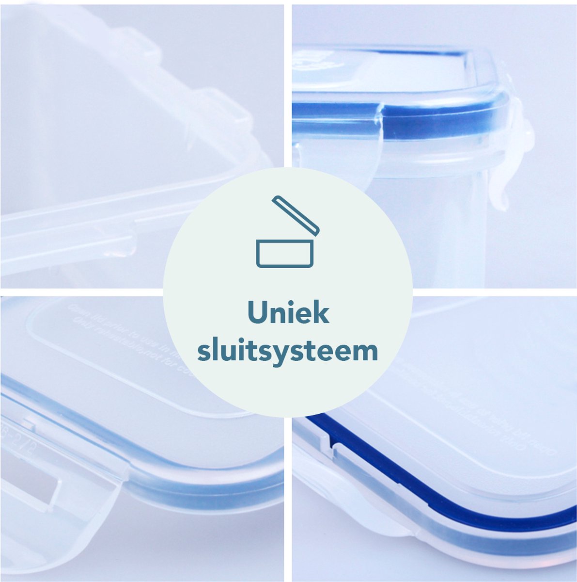 Lock&Lock Diepvriesbakjes - Meal prep bakjes - Vershoudbakjes - 350 ml - Set 6 stuks - 100% Lekvrij - BPA vrij - PFAS vrij - Magnetron bakjes met deksel - Diepvriesdozen - Bewaarbakjes - Vershouddoos - Snackdoosjes - Transparant — afbeelding 6