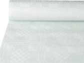 Nappe Damas - 118cmx8m - Blanc - Papier