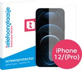 Telefoonglaasje Basic Screenprotectors Geschikt voor iPhone 12/12 Pro - Volledig Dekkend - Gehard Glas Basic Screenprotector Geschikt voor iPhone 12/12 Pro - Eenvoudige Beschermglas van rand tot rand