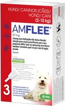 Amflee Spot On Anti Vlooien en Teken Druppels Hond 2-10 kg 3 pipetten
