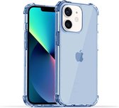 Smartphonica iPhone 12/12 Pro transparant siliconen hoesje - Blauw / Back Cover geschikt voor Apple iPhone 12;Apple iPhone 12 Pro