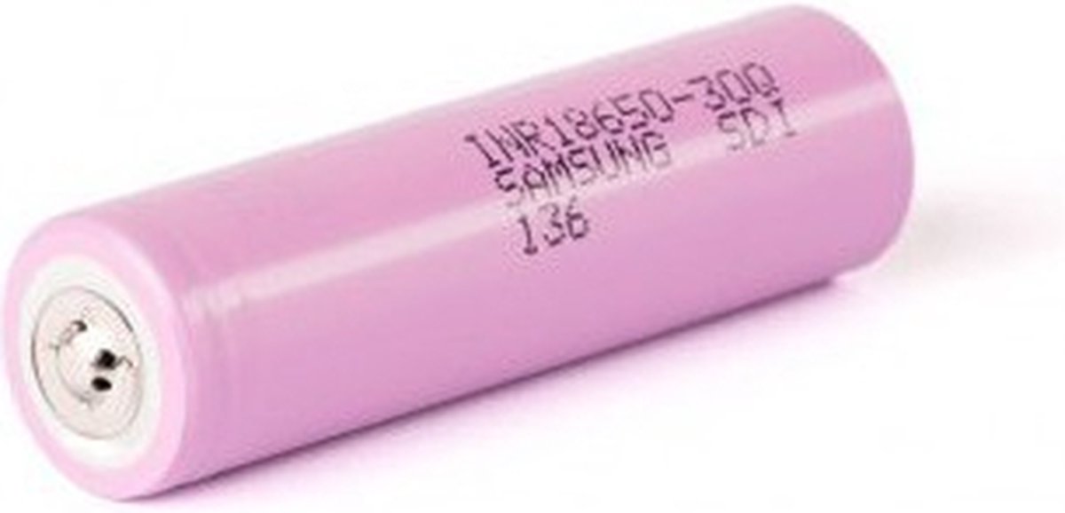 Samsung INR18650-30Q 3000mAh - 15A, 1 stuk - Button Top