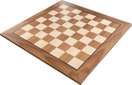 Thumbnail van een extra afbeelding van het spel Handgemaakte houten schaakbord zonder stukken - Hoge kwaliteit - Schaakspel - Schaakset - Schaken - Volwassenen - Chess