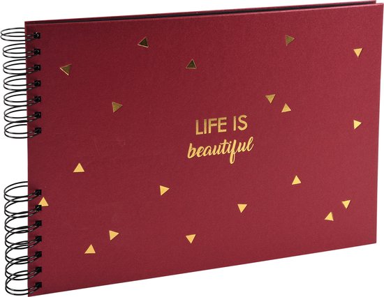 EXACOMPTA Spiraal fotoalbum Passion, 320 x 320 mm, rood