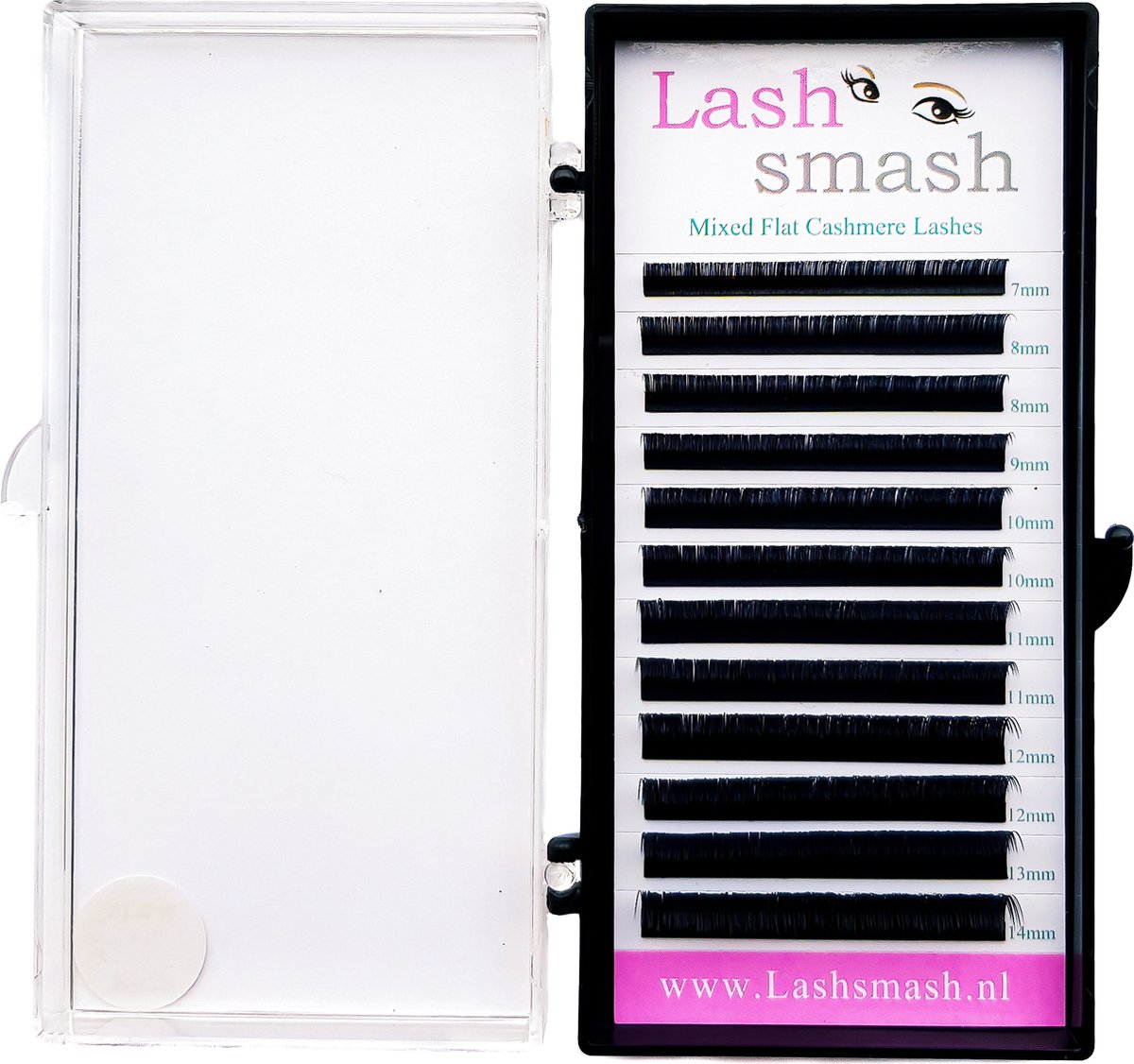 Cashmere flat lashes C 0,20mm mixed lengte 7mm- 14mm