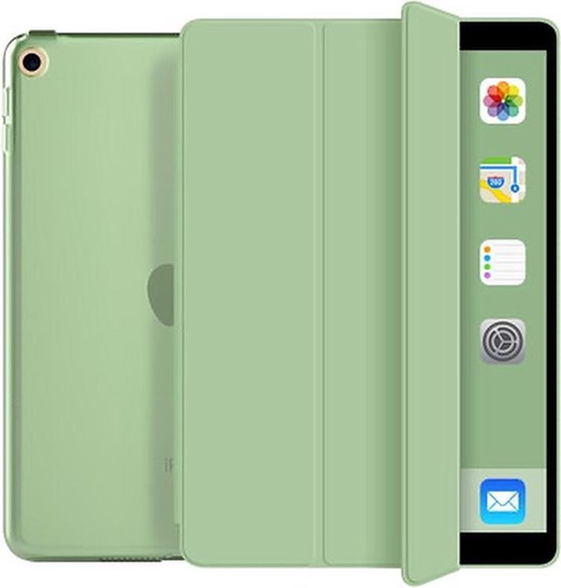 Ipad 7/8/9 hardcover (2019/2020/2021)— 10.2 inch – Ipad hoes – hard cover – Hoes voor iPad – Tablet beschermer - mintgroen