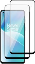 Screenprotector geschikt voor OnePlus Nord 2T - Gehard Glas Beschermglas Tempered Glass Volledig Dekkende Screen Protector - 2 Stuks