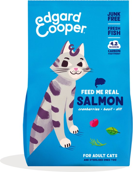 Edgard & Cooper Nourriture pour chat Adulte Saumon 4 kg | bol