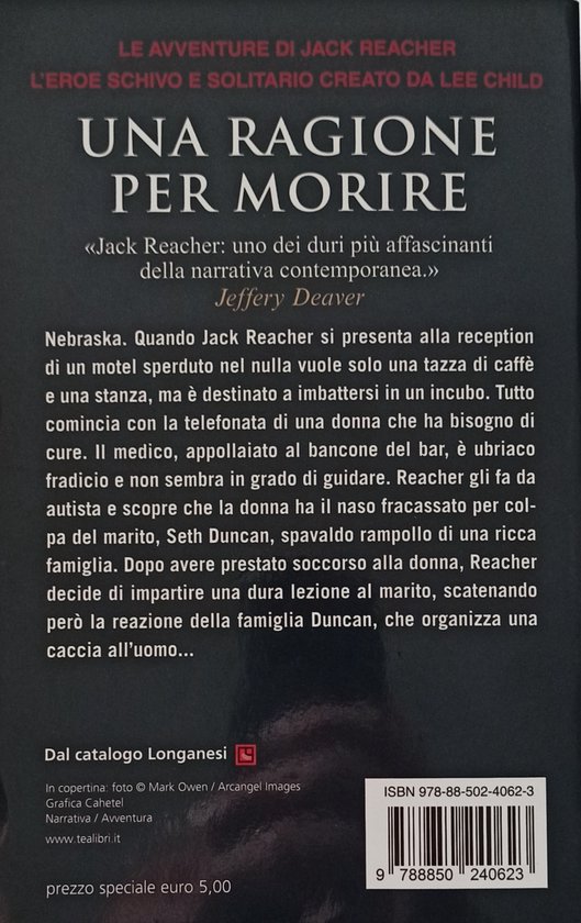 Una ragione per morire, Lee Child, 9788850240623, Boeken