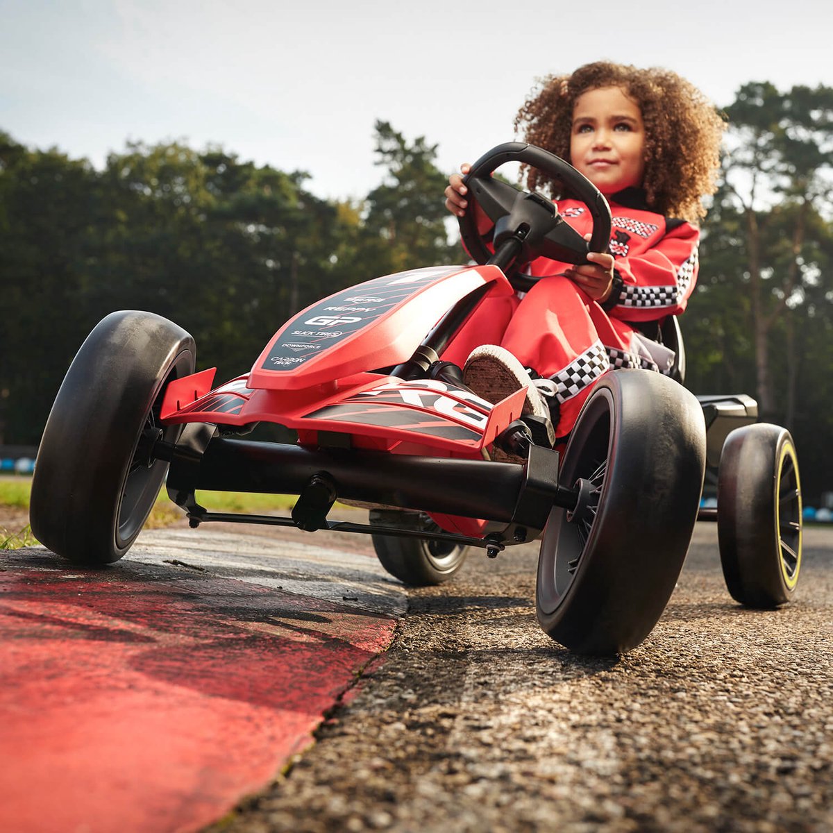 BERG Reppy GP skelter - Soundbox Race - 2,5+ Jaar - Verstelbare Stoel - EVA Banden - Rood/Zwart — afbeelding 7