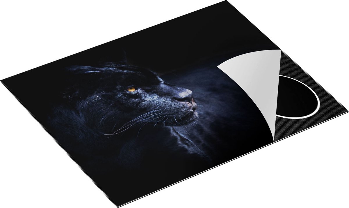 Chefcare Inductie Beschermer Zwarte Panter - 65x50 cm - Afdekplaat Inductie - Kookplaat Beschermer - Inductie Mat