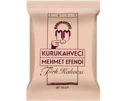100 Gr. Turkse Koffie Kurukahveci Mehmet Efendi - Gemalen Koffie - Turkish Coffee - Türk Kahvesi - Turk Kahvesi