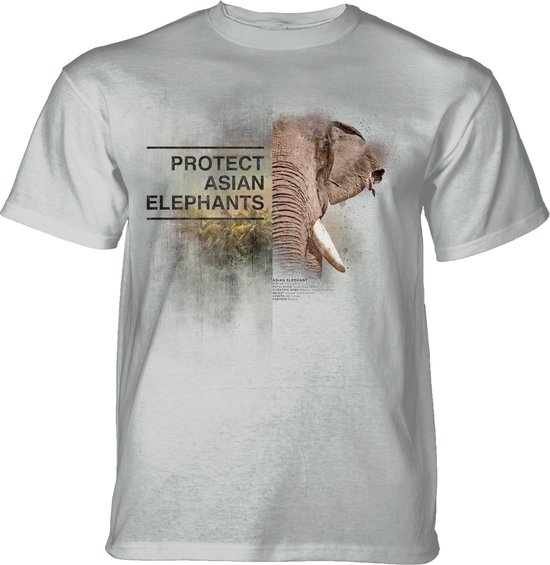 T-shirt Protect Asian Elephant Grey 5XL
