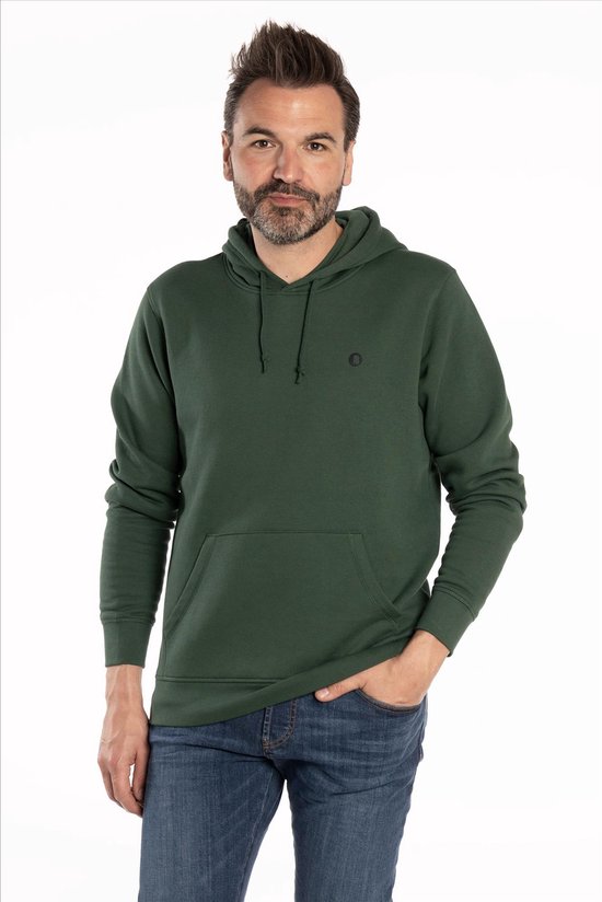 Brooklyn - Donkergroene hoodie B-Icon | Sweater |Kaptrui | Trui | Pull | Homewear |Comfy - Maat L