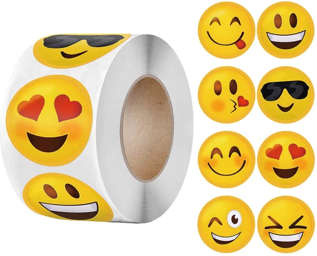 Beloningsstickers smileys met de tekst kanjer