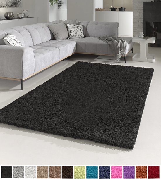 TAPIS HAUT CANDY SHAGGY ANTHRACITE 300 X 400 CM
