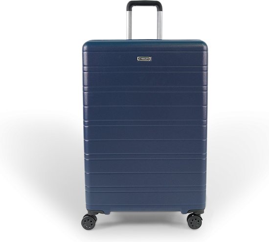 ©TROLLEYZ – Amsterdam No.9 – Reiskoffer 78cm met TSA slot – Dubbele wielen – 360° spinners – 100% ABS – Reiskoffer in Ocean Blue