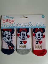 3 paar Baby - Sokjes - maat 0/6 Maanden - Minnie Mouse - Disney