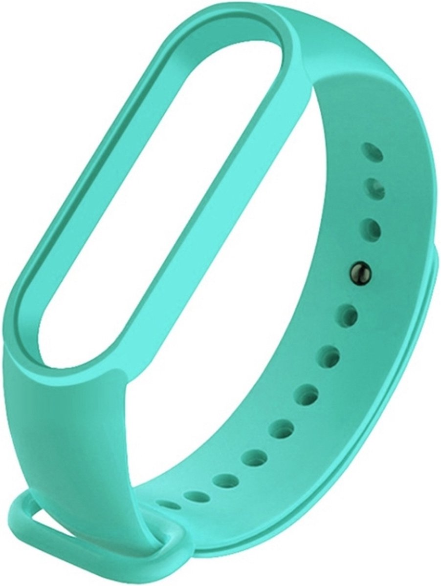 Siliconen bandje - geschikt voor Xiaomi Mi Band 5 / Mi Band 6 - mintgroen