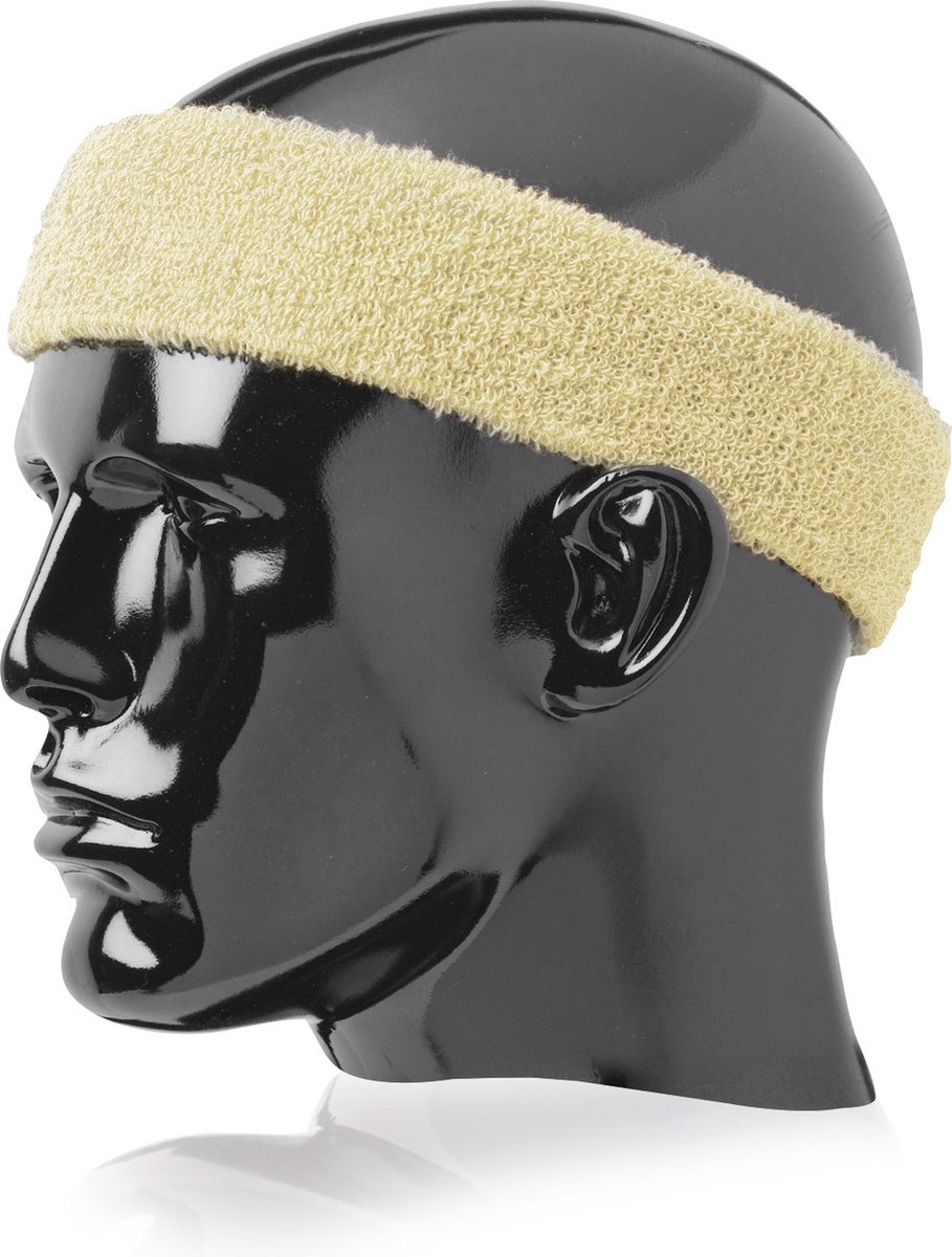 TCK - Sporthoofdband - Multisport - Pro - Sports Headband - Volwassenen - Geel - One Size